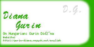 diana gurin business card